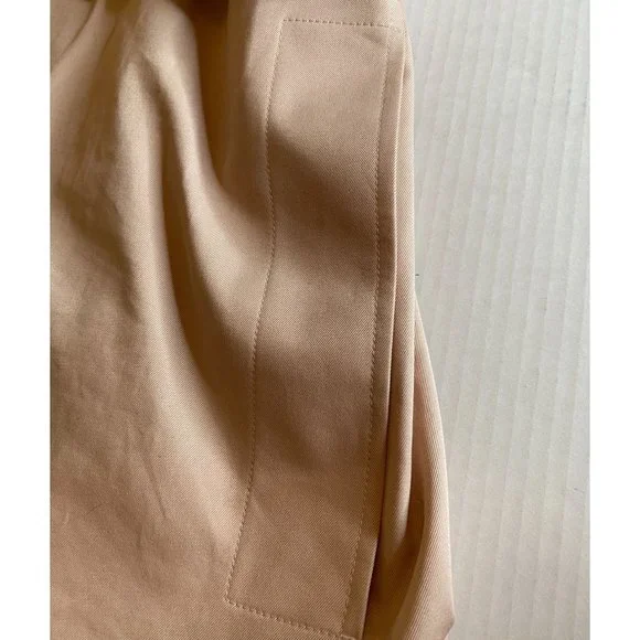 Burberry Women’s Hooded Pink Trench Lined Coat Belted Cotton US 8 Quiet Luxury - Picture 14 of 16